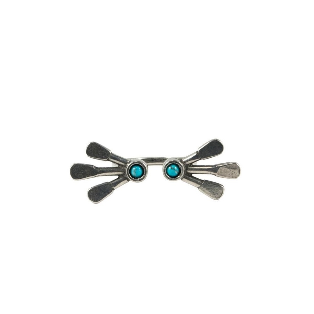 The 2 Bandits Paddle Canoe Turquoise Ring